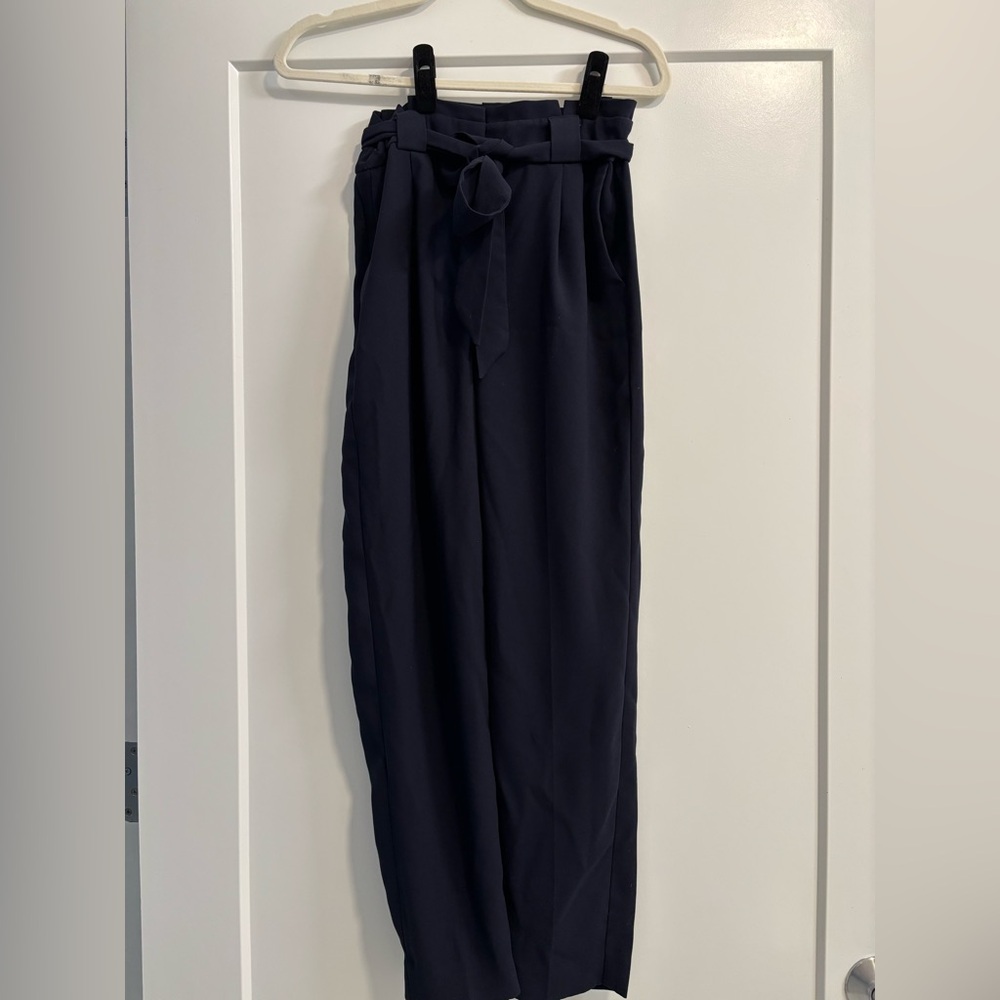 Express navy drawstring pants